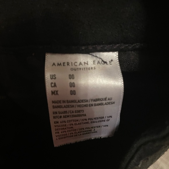 Black American Eagle Jean Shorts - Picture 5 of 5